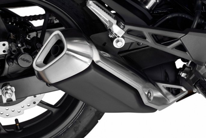 Ống xả c&oacute; thiết kế gọn g&agrave;ng v&agrave; đẹp mắt tr&ecirc;n CBF190TR