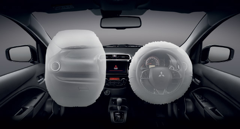Mitsubishi Mirage 2020 có 2 túi khí trước Mitsubishi Mirage 2020 có 2 túi khí trước