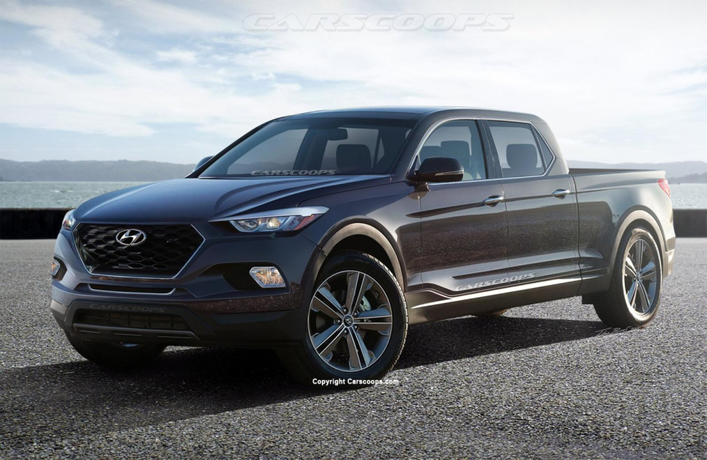 Thiết kế dự kiến xe bán tải Hyundai Santa Cruz