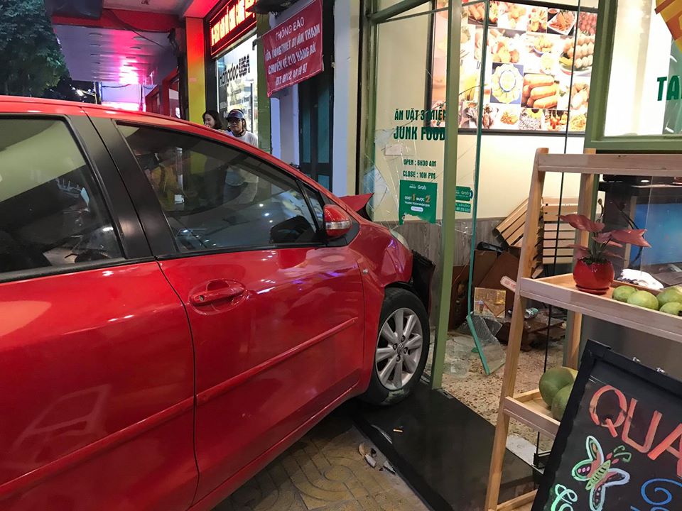 Thiệt hại của chiếc xe Toyota Yaris