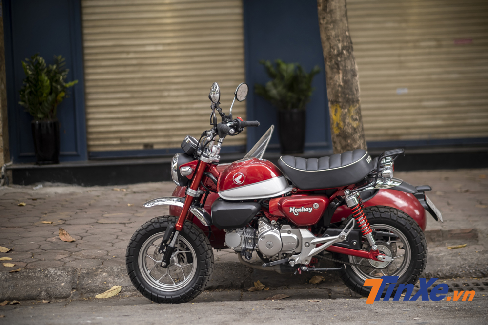 Chiếc Honda Monkey 125cc được giữ nguyên bản.