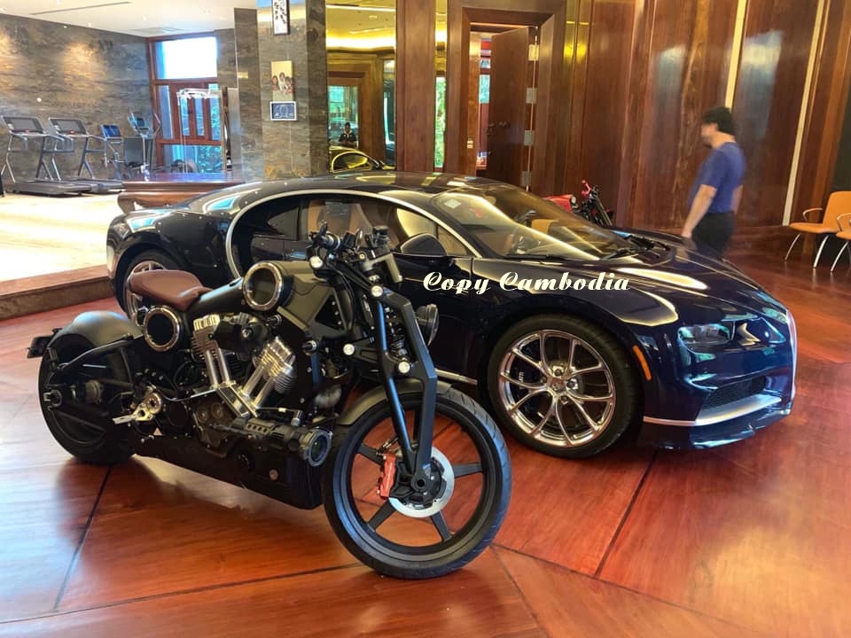 Siêu mô tô Curtiss Warhawk hơn 2,4 tỷ đồng của chủ xe Bugatti Chiron tại Campuchia