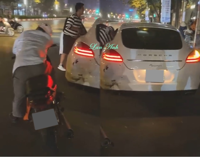 Hiện trường vụ tai nạn của Porsche Panamera và xe máy tại Hà Nội vào tối ngày 8 tháng 12 Hiện trường vụ tai nạn của Porsche Panamera và xe máy tại Hà Nội vào tối ngày 8 tháng 12