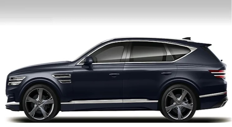 Genesis GV80 2020 sở hữu kích thước chênh lệch một chút so với BMW X5