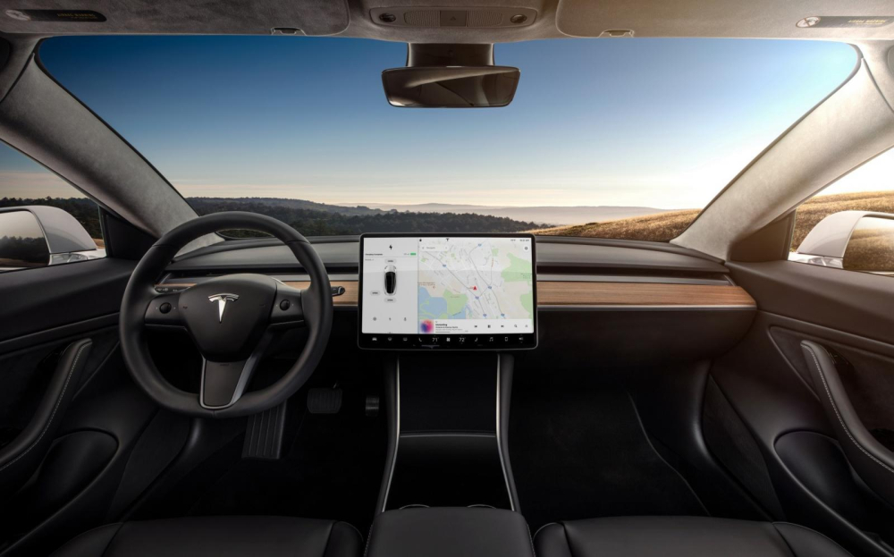 Nội thất của Tesla Model 3