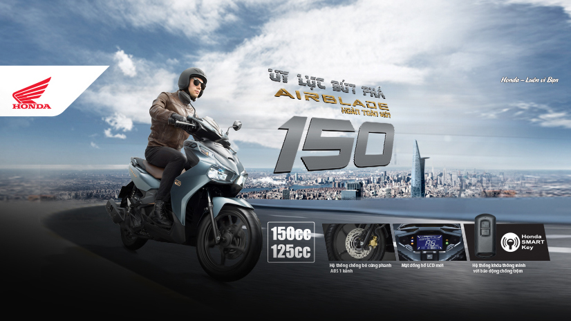 Honda Air Blade 150 cc hoàn toàn mới Honda Air Blade 150 cc hoàn toàn mới