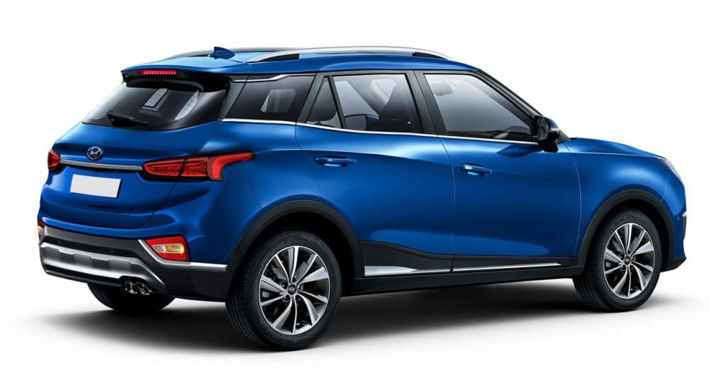 H&igrave;nh ảnh ph&aacute;c họa Hyundai Creta 2021 theo phong c&aacute;ch Santa Fe