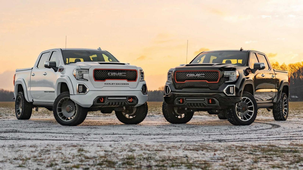 Bản đặc biệt Harley-Davidson GMC Sierra có 3 tùy chọn màu là Đen, Trắng và Xám