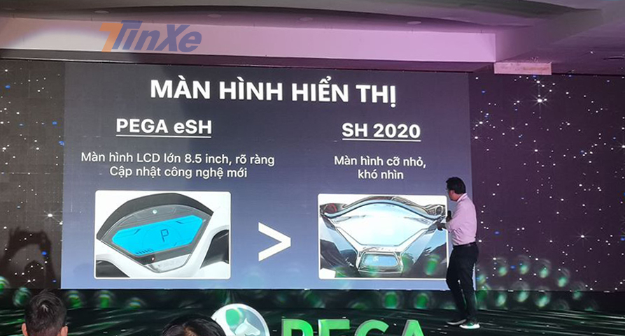Pega nhấn mạnh kích thước đồng hồ của chiếc eSH sẽ giúp việc quan sát dễ hơn