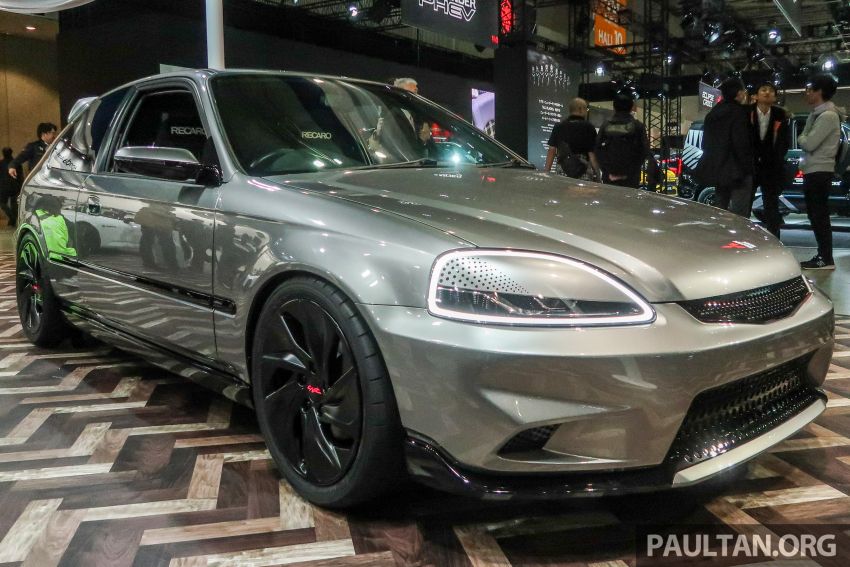 Honda Civic Cyber Night Japan Cruiser 2020 được trưng b&agrave;y trong triển l&atilde;m Tokyo Auto Salon năm nay