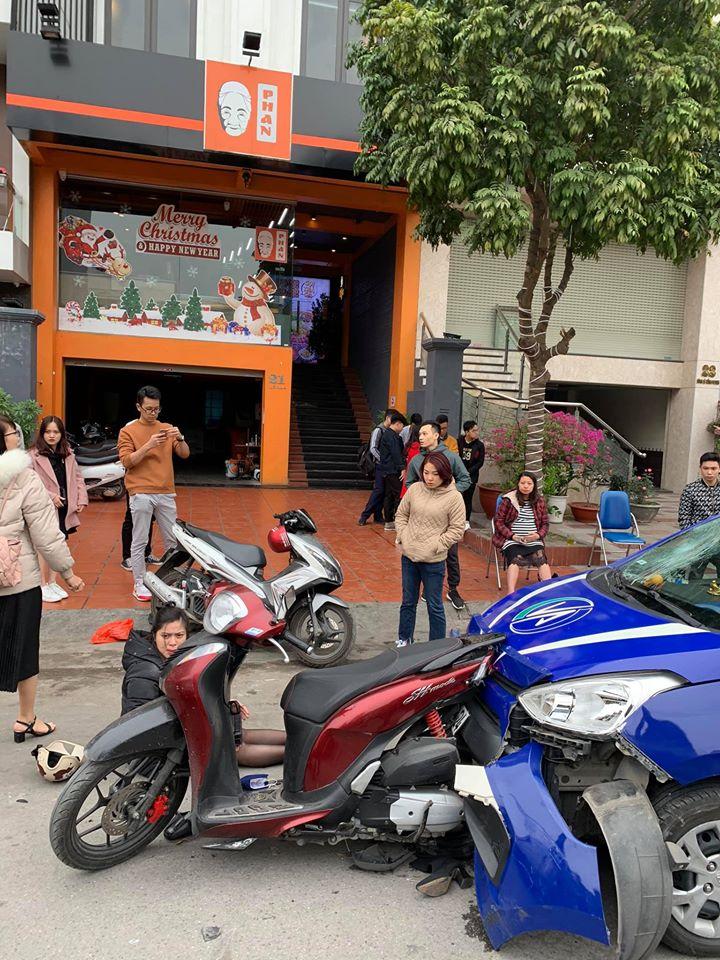 Hiện trường vụ tai nạn tr&ecirc;n đường L&ecirc; Hồng Phong của Hải Ph&ograve;ng