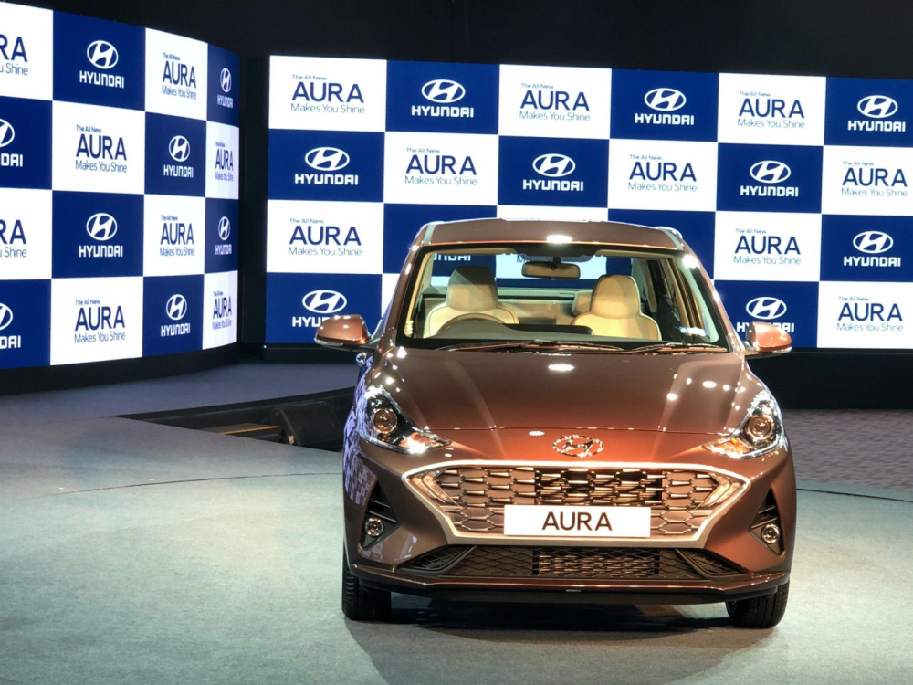 Thiết kế đầu xe của Hyundai Aura 2020 giống Grand i10 mới