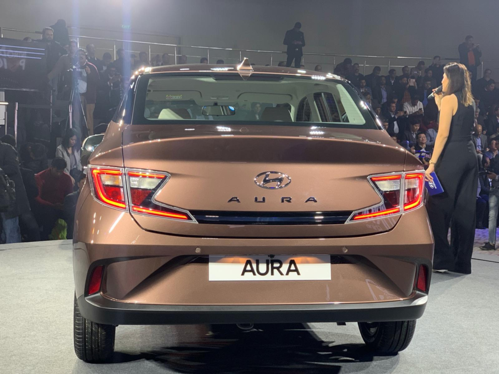 Thiết kế đuôi xe khá thể thao của Hyundai Aura 2020