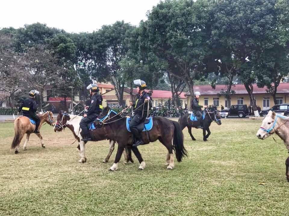 Lực lượng CSCĐ Kỵ binh diễu hành