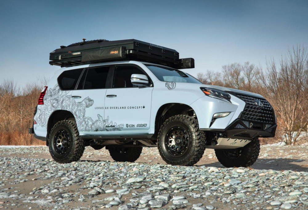 Lexus GX Overland Concept mang d&aacute;ng vẻ vạm vỡ với những trang bị chuy&ecirc;n dụng đi địa h&igrave;nh
