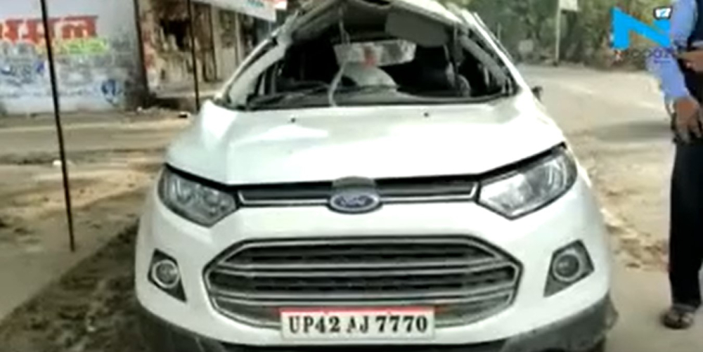 Chiếc Ford EcoSport bị hư hỏng nặng sau vụ tai nạn Chiếc Ford EcoSport bị hư hỏng nặng sau vụ tai nạn