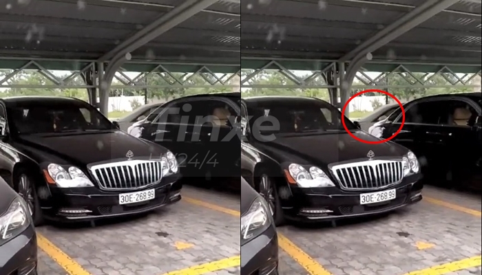 Maybach 62S v&agrave; đỗ ph&iacute;a sau l&agrave; Bentley Mulsanne