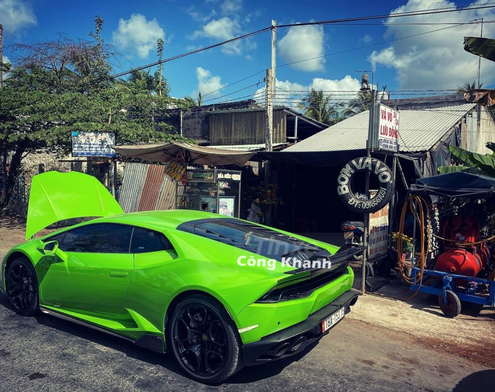 Si&ecirc;u xe Lamborghini Huracan LP610-4 v&aacute; vỏ lưu động ở miền T&acirc;y