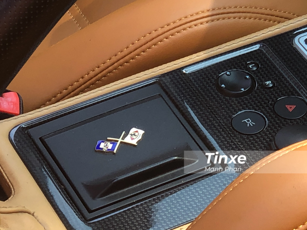 Và cả sợi carbon bóng ở trong khoang lái.