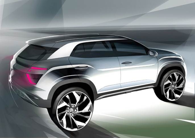 H&igrave;nh ảnh ph&aacute;c họa ch&iacute;nh thức của Hyundai Creta 2020