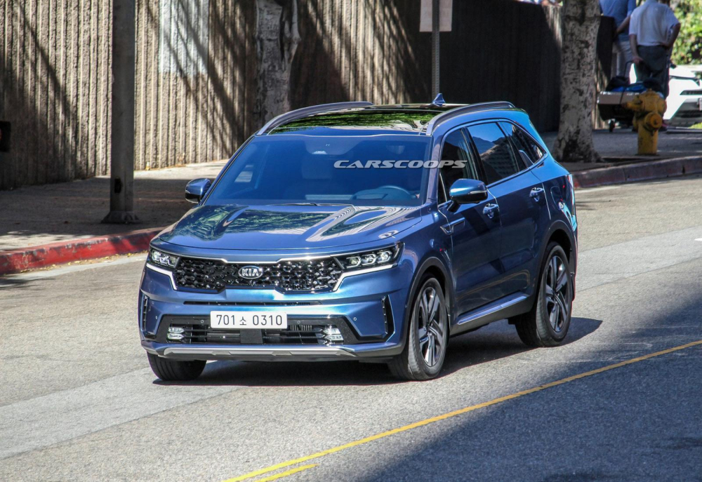 Cận cảnh thiết kế đầu xe của Kia Sorento 2021