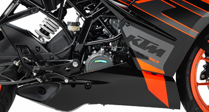 KTM RC200 2020 giữ nguyên khối động cơ 1 xy-lanh