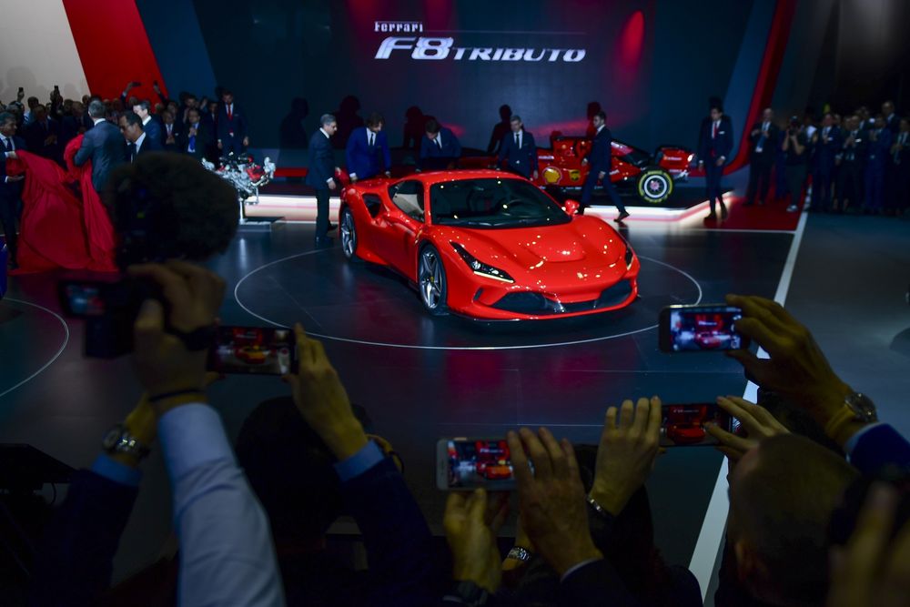H&igrave;nh ảnh mẫu&nbsp;Ferrari NV F8 Tributo ra mắt tại Geneva trong năm 2019