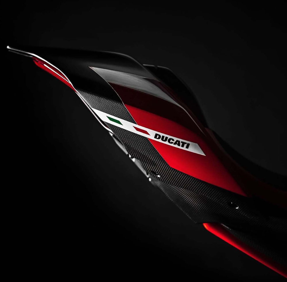 Đỏ Đen Trắng sẽ l&agrave; bộ m&agrave;u sắc chủ đạo của Ducati Superleggera V4
