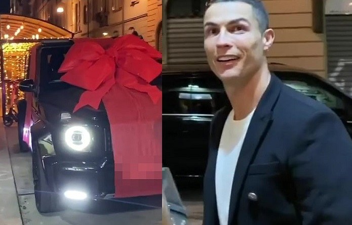 Cristiano Ronaldo bất ngờ khi thấy món quà siêu khổng lồ mà bạn gái Georgina Rodriguez dành tặng cho mình Cristiano Ronaldo bất ngờ khi thấy món quà siêu khổng lồ mà bạn gái Georgina Rodriguez dành tặng cho mình