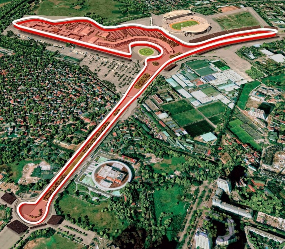 M&ocirc; phỏng đường đua F1 Vietnam Grand Prix