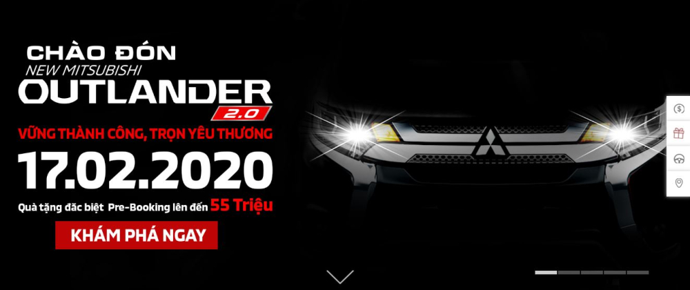Song song với việc hẹn ngày ra mắt Mitsubishi Outlander 2020, Mitsubishi Việt Nam cũng mở cọc với một số ưu đãi dành cho khách hàng đặt sớm