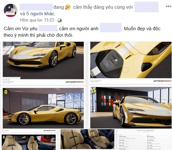 Doanh nhân quận 12 chia sẻ ý định đặt mua Ferrari SF90 Stradale