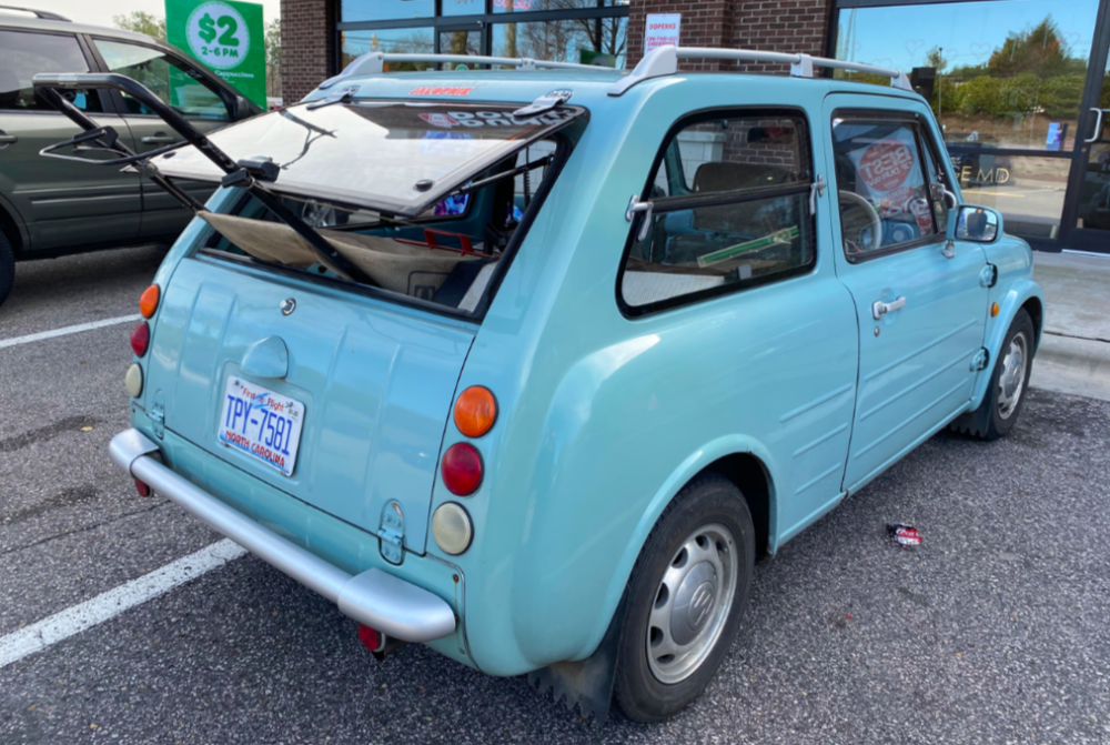Hình dáng hatchback nguyên gốc của Nissan Pao Hình dáng hatchback nguyên gốc của Nissan Pao