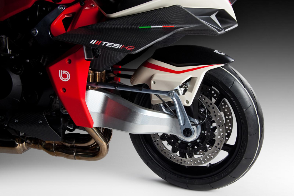 Thiết kế đặc biệt mang đến cho Bimota Tesi H2 cơ cấu chuyển hướng rất đặc biệt Thiết kế đặc biệt mang đến cho Bimota Tesi H2 cơ cấu chuyển hướng rất đặc biệt