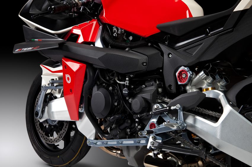 Bimota Tesi H2 sử dụng động cơ của chiếc Kawasaki Ninja H2 Bimota Tesi H2 sử dụng động cơ của chiếc Kawasaki Ninja H2