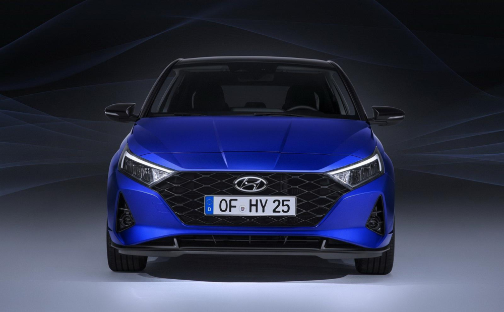 Cận cảnh thiết kế đầu xe của Hyundai i20 2021