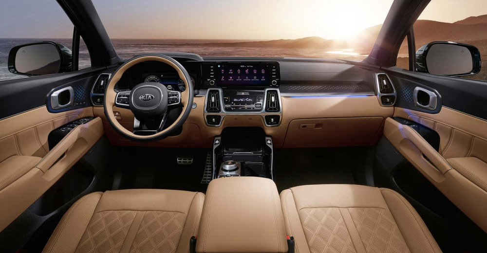 Nội thất cao cấp của Kia Sorento 2021 Nội thất cao cấp của Kia Sorento 2021