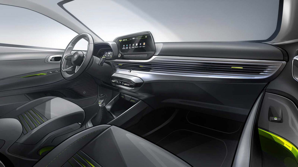 Hình ảnh phác họa nội thất bên trong Hyundai i20 2021 Hình ảnh phác họa nội thất bên trong Hyundai i20 2021