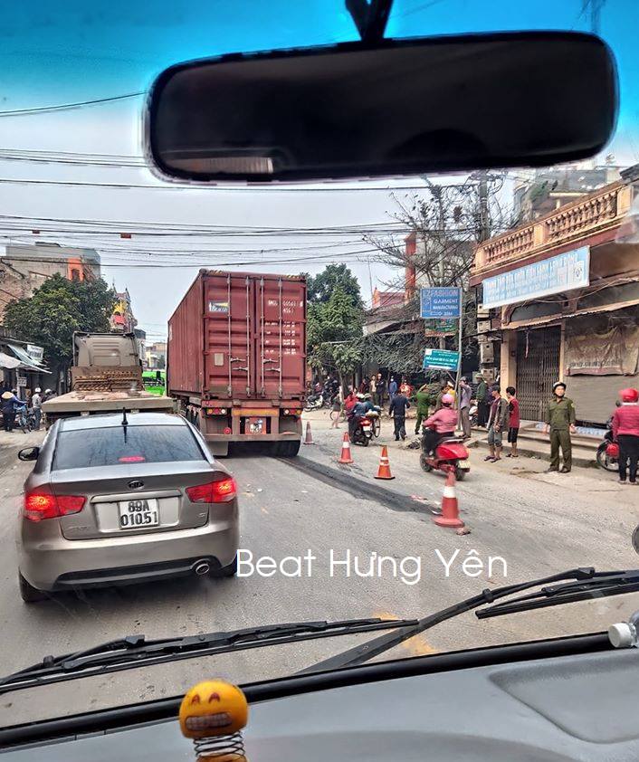 Hiện trường vụ tai nạn tại Hưng Yên
