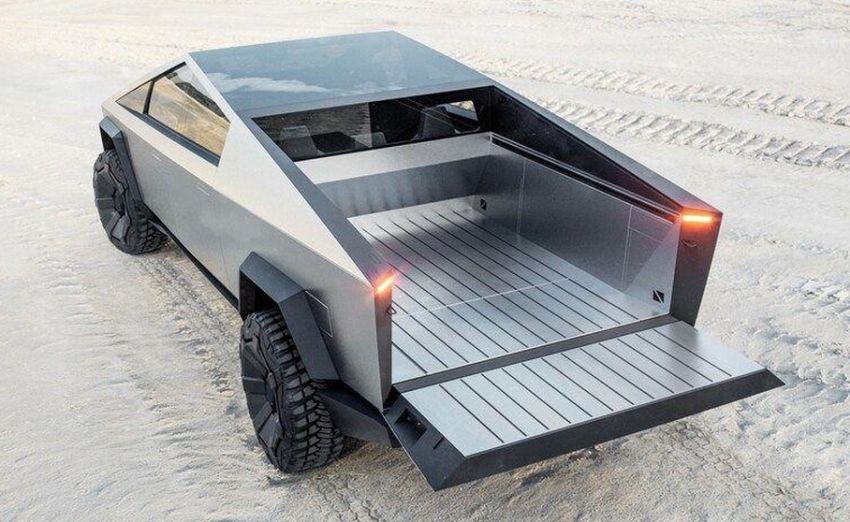 Thùng sau của Tesla Cybertruck