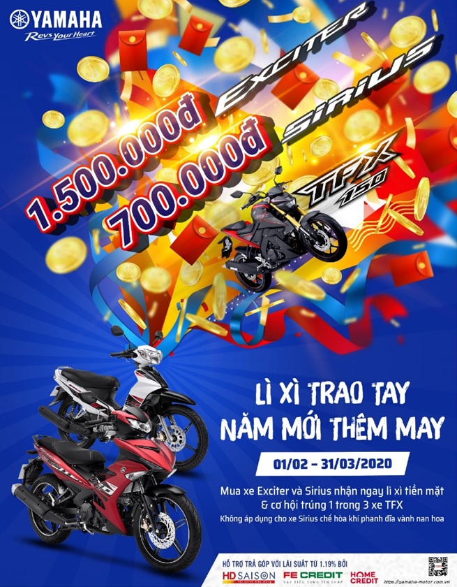Chương trình “Lì xì trao tay – Năm mới thêm may” được áp dụng từ ngày 01/02 đến 31/03/2020
