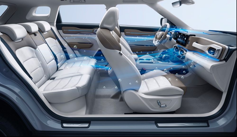 Geely Icon 2020 c&oacute; lắp đặt một hệ thống lọc kh&iacute; th&ocirc;ng minh ho&agrave;n to&agrave;n mới