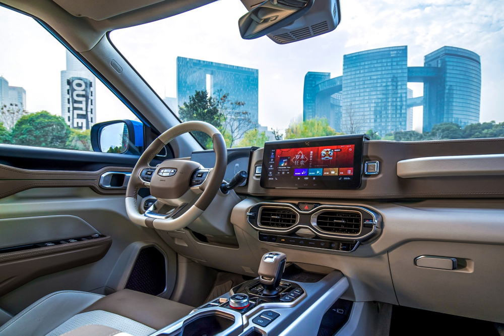 Bố tr&iacute; hệ thống l&aacute;i của Geely Icon 2020