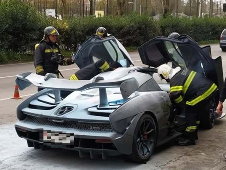 Si&ecirc;u xe McLaren Senna bị ch&aacute;y ở Bồ Đ&agrave;o Nha