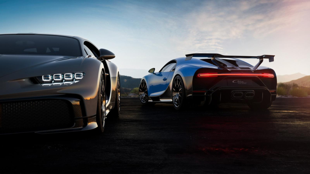 Bugatti Chiron Pur Sport có cánh gió sau cỡ lớn Bugatti Chiron Pur Sport có cánh gió sau cỡ lớn
