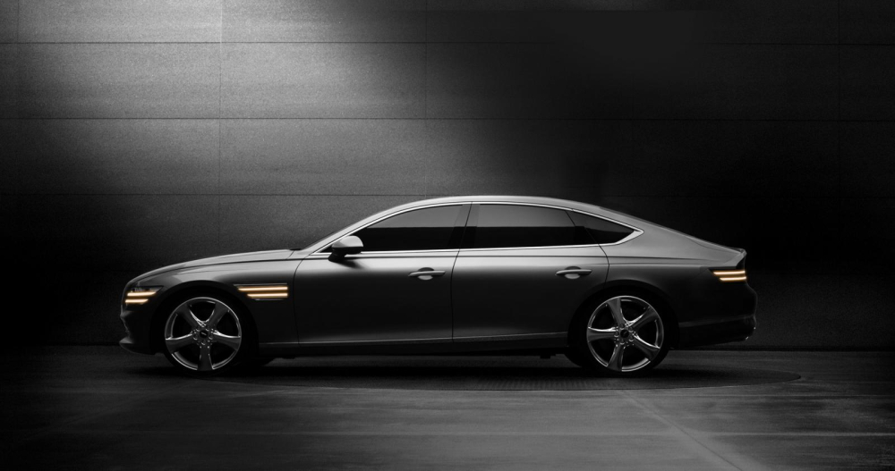 Genesis G80 2021 được trang bị nóc dốc về phía sau như xe coupe Genesis G80 2021 được trang bị nóc dốc về phía sau như xe coupe
