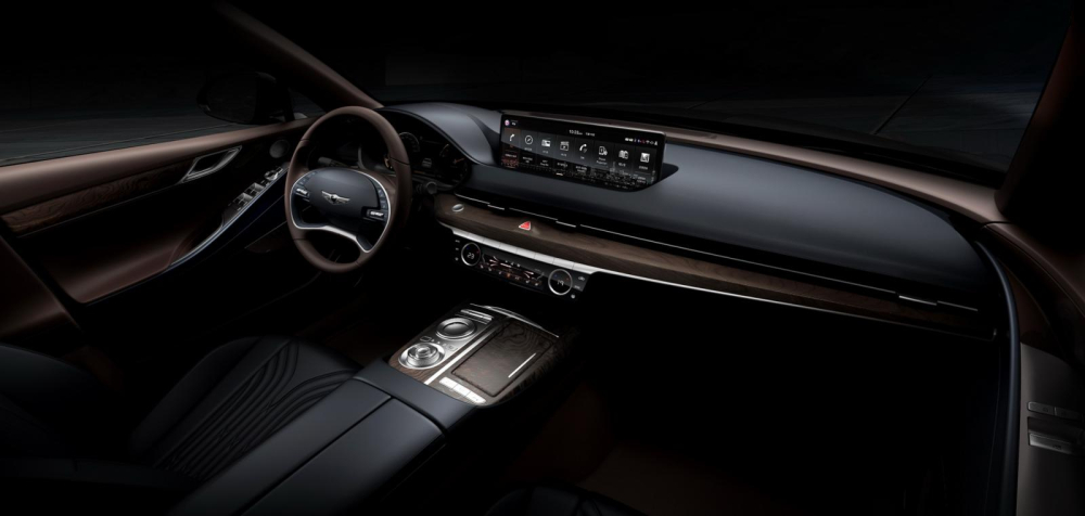 Genesis G80 2021 có màn hình thông tin giải trí cỡ lớn, nằm độc lập trên mặt táp-lô Genesis G80 2021 có màn hình thông tin giải trí cỡ lớn, nằm độc lập trên mặt táp-lô