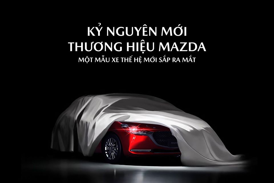 Hình ảnh úp mở mới được đăng tải trên fanpage của Mazda Việt Nam và không khó để nhận ra đây chính là Mazda2 2020