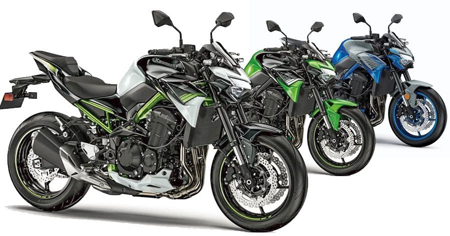 3 màu sơn mới với khung xe được bổ sung màu xanh dương trên Kawasaki Z900