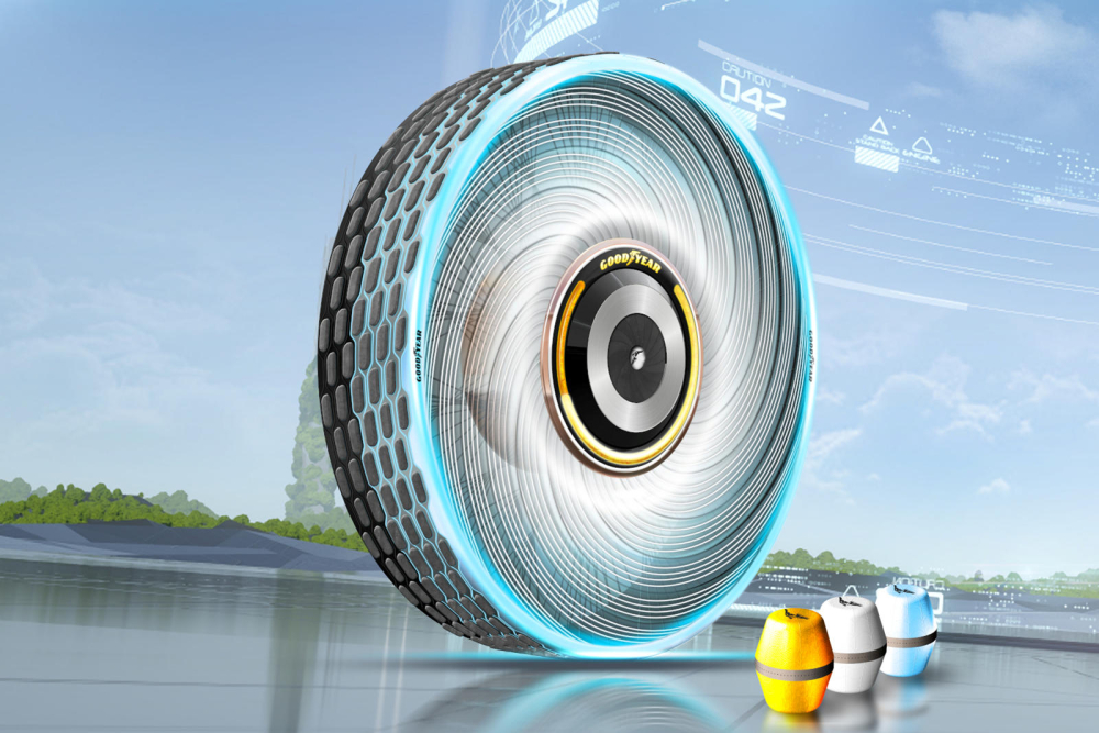 Goodyear reCharge là một mẫu lốp concept kỳ lạ và phi thường